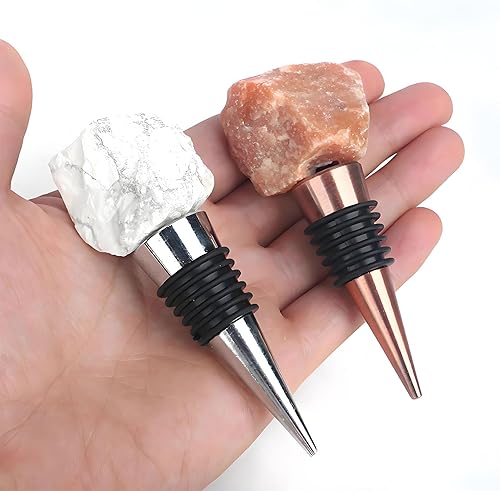 Miniatura 10 de Juego de 10 tapones de vino con accesorios de ajuste de tornillo para moldes de resina, juego de tapones de botella para bodas, fiestas de vino,