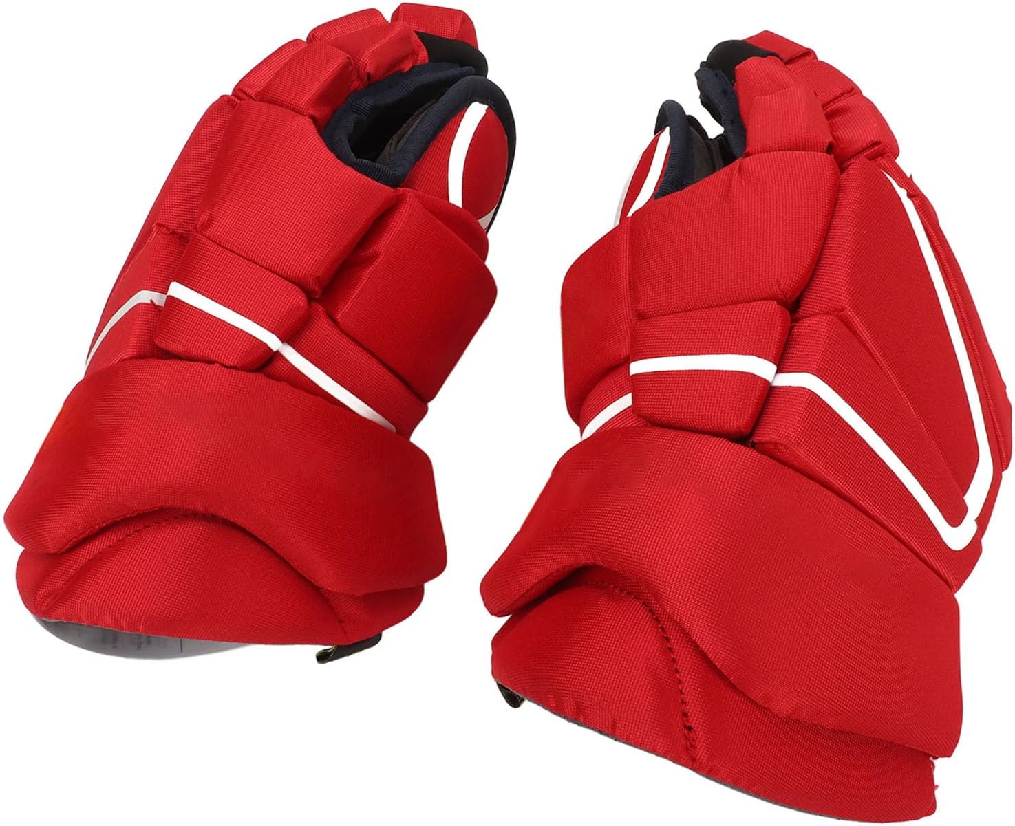 Semme Red Ice Hockey Gloves for Adults Breathable Hand for Ice Hockey and Roller Skating 8 Inches for Comfort and Control (11 Inch)