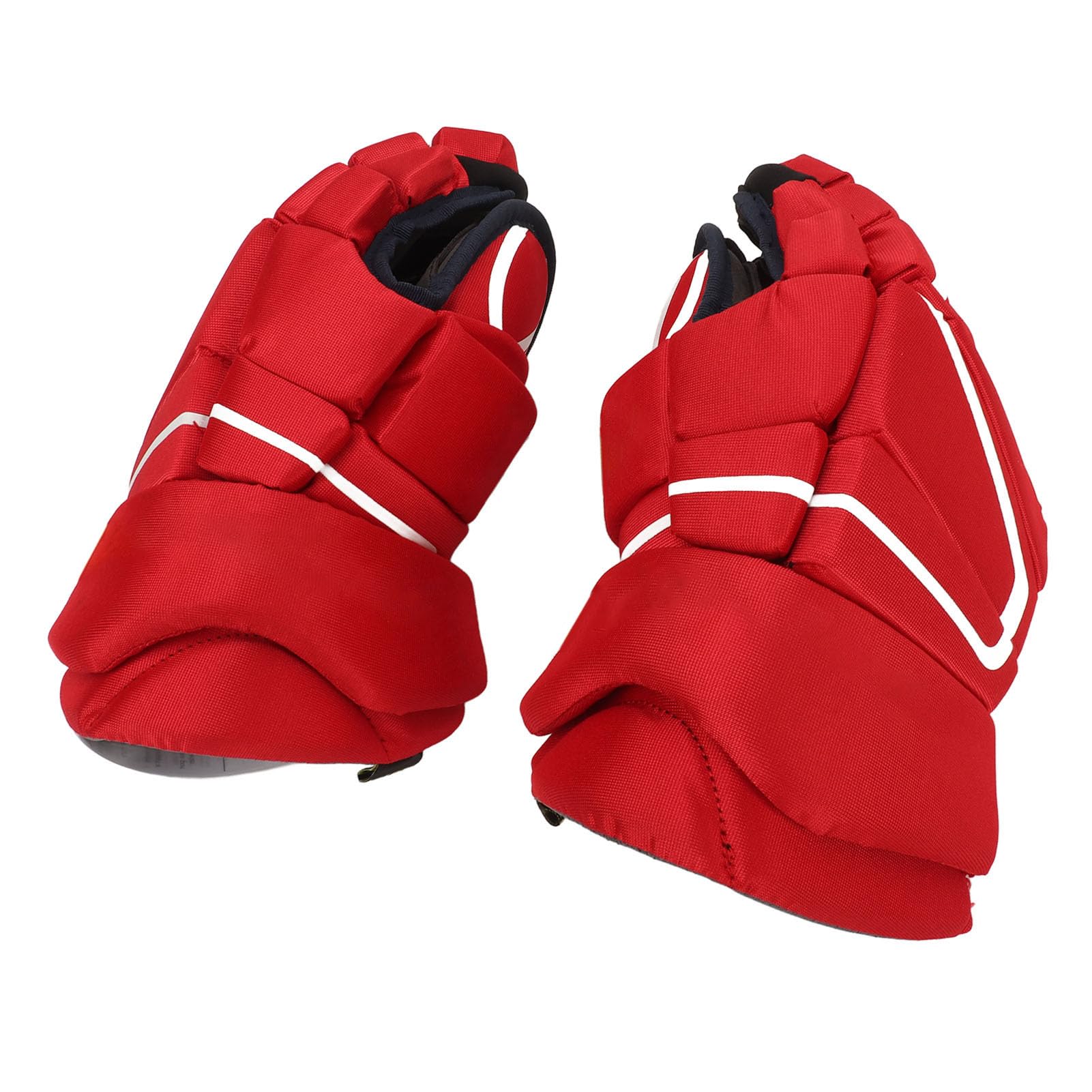 1 Paire de Gants de Hockey sur Glace Rouge Protection des Mains Adulte Gants de Hockey sur Glace pour Le Patinage à roulettes