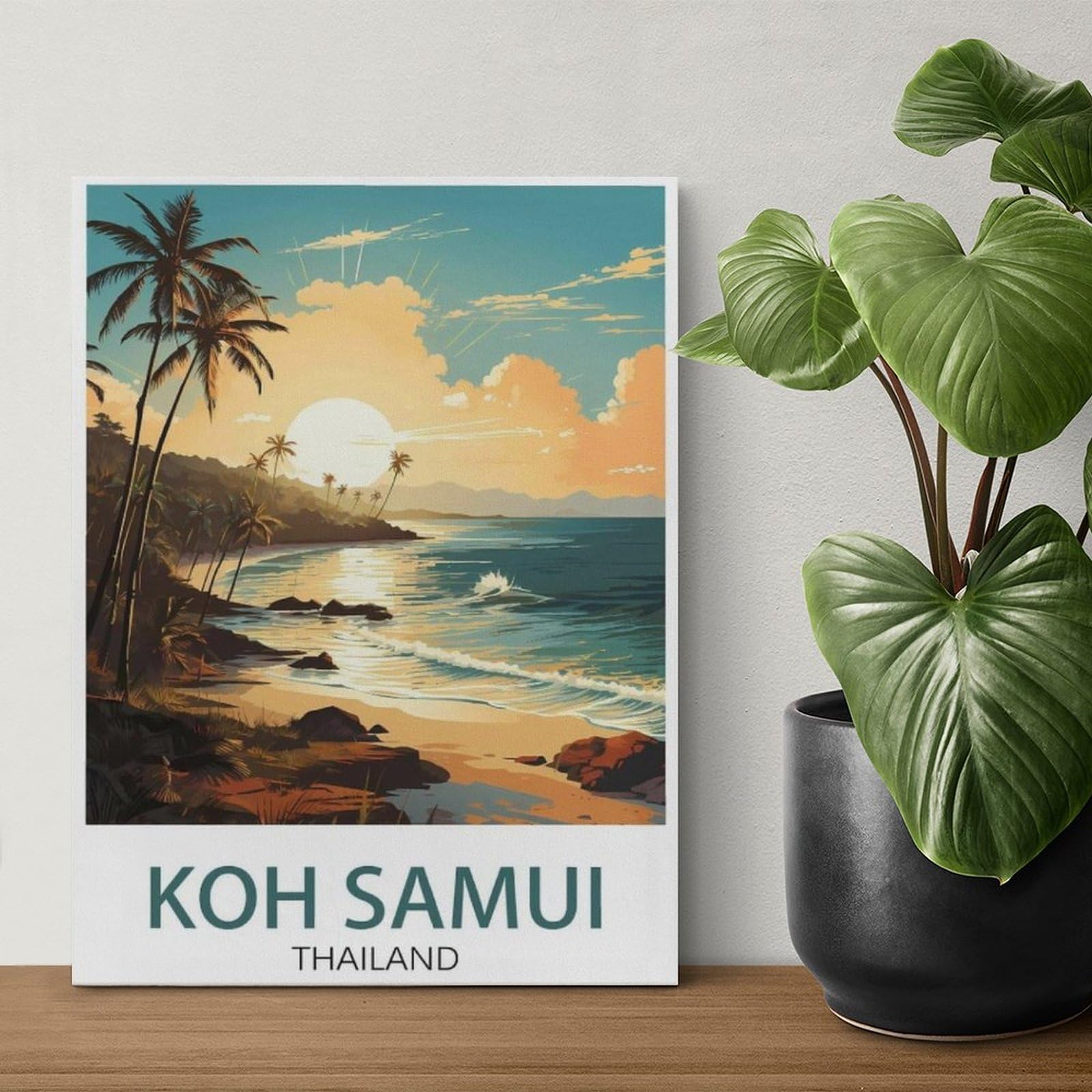 KOH Samui, Thailand, Sonnenuntergang，Puzzles 1000 Teile für Erwachsene, Klassische Puzzle Kinder Puzzle Herausfordernde Und Schwierige Rätsel für Erwachsene Und Jugendliche（75x50cm）-W69