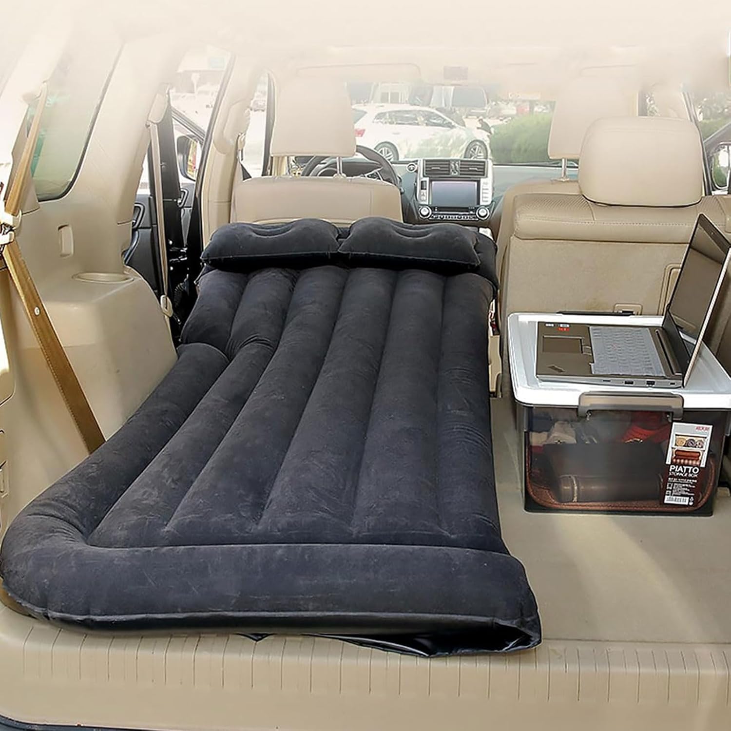 Car Travel Mattress for Mazda 2 3 5 6 CX-5 CX-50 CX-7 CX-8 CX-9,Portable Air Pillow Inflator,Rear Trunk Air Mattress,Thickened Bed Cushion for Camping Travel,B