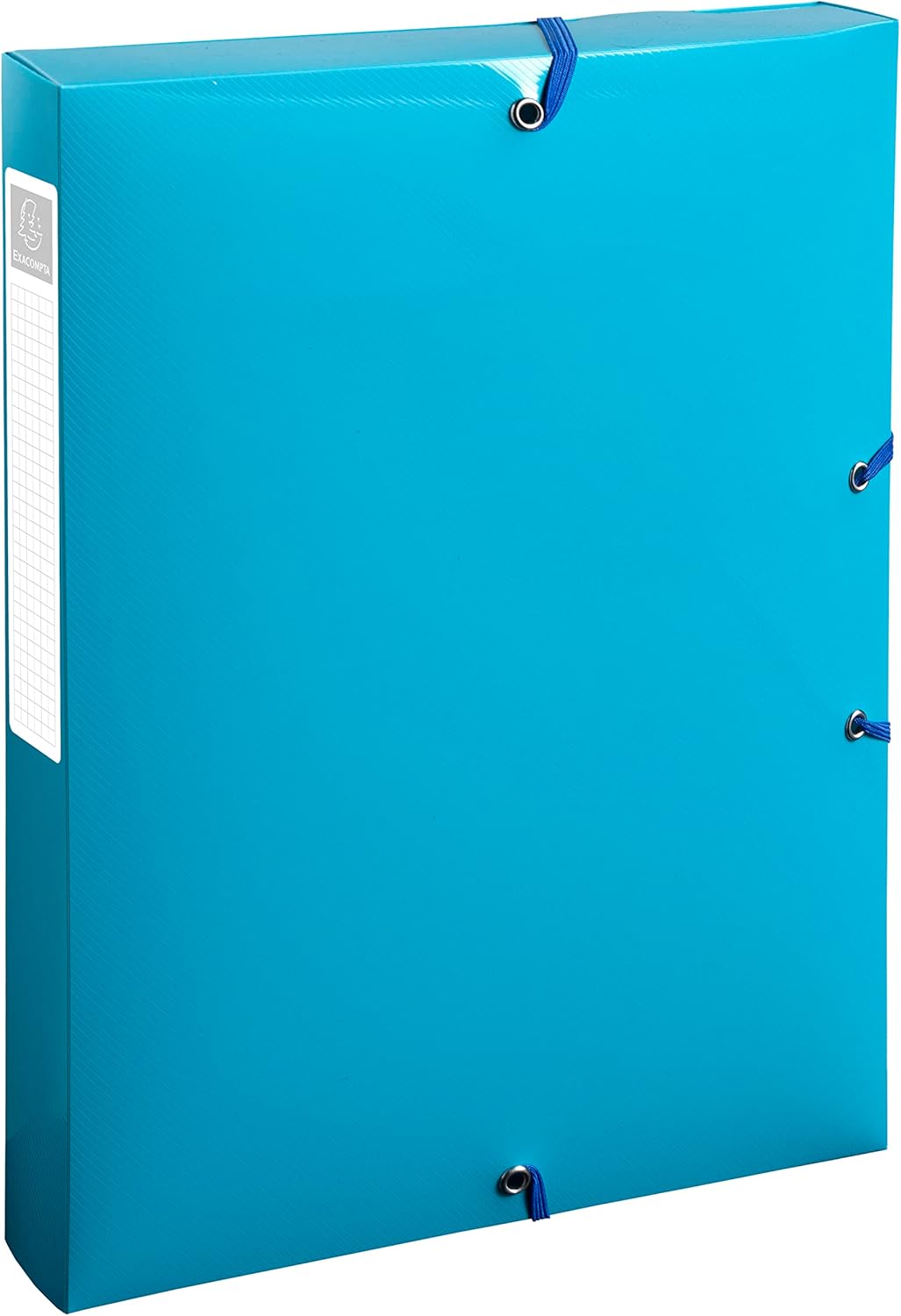 Exacompta - Ref. 59140E - Box of 8 BeeBlue recycled polypropylene filing boxes 40mm back - A4 - assorted colors