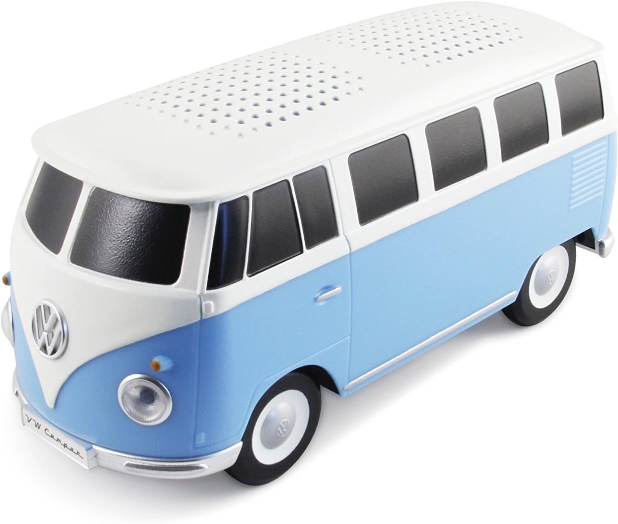 BRISA VW Collection - Volkswagen Portable Bluetooth Speaker Wireless Box with rechargable battery T1 Bus Campervan (Scale: 1:20/Classic Bus/Blue)
