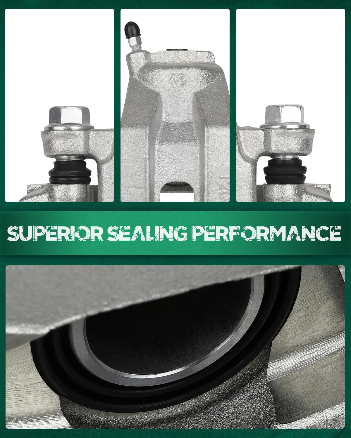 AUTOMUTO Rear Left & Right 19B3277 19B3276 Disc Brake Calipers With Bracket For Toyota For Sequoia 2008-2017, For Toyota For Tundra 2007-2017