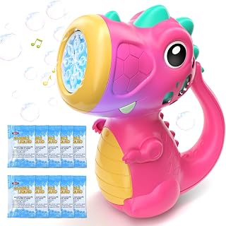 Bubble Machine Wand Toys, Dinosaur Toddler Outdoor Toys Birthday Gifts