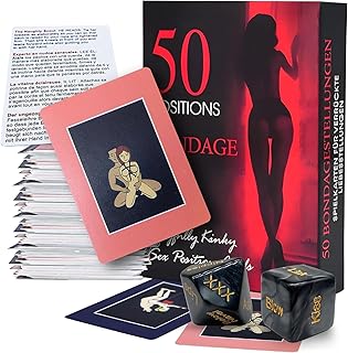Jeu érotique pour Couples - 50 Cartes de Positions se-xuelles - Jeux de Chambre à Coucher - Cadeau d'anniversaire pour Couples - Cadeau pour Hommes