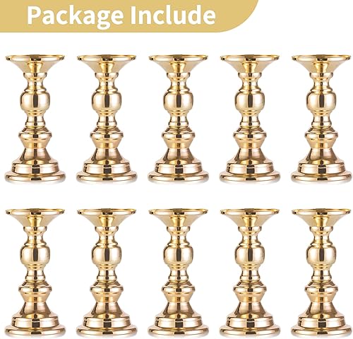 Miniatura 7 de Nuptio - Porta-velas de metal, ideal para bodas, eventos especiales, fiestas, sala