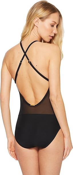 Laundry by Shelli Segal☆の美ラインメッシュワンピース Laundry by Shelli Segal Women's Standard Mesh Embroidery
