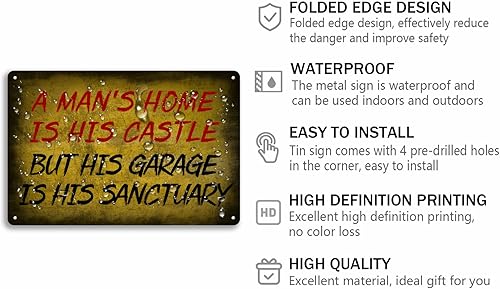 Vista 22 de Letrero de metal con texto en inglés «I Didn't Fart My Ass Blew You a Kiss» para decoración de pared para cafetería, bar, club, 8 x 12 pulgadas P6