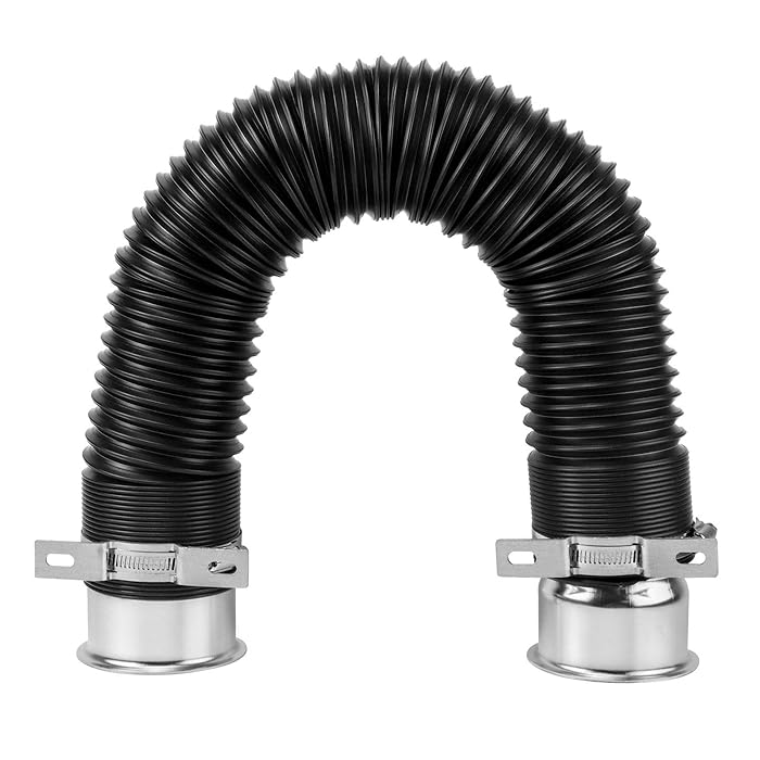 Buy QWORK 3" Air Duct Hose, Extendable to 393/8”, Adjustable Universal