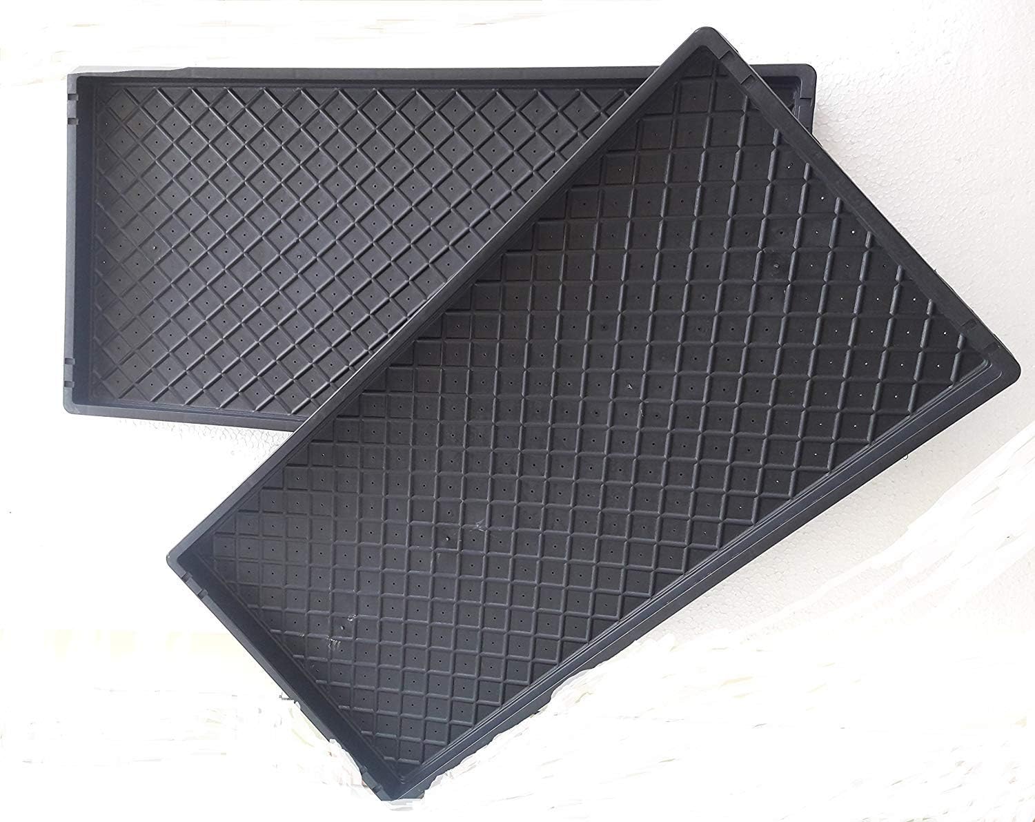 BIO BLOOMS AGRO INDIA PRIVATE LIMITED Plastic Seedling Tray, Black, Pack of 5