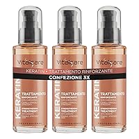 Vitalcare | Keratin - Trattamento Rinforzante per Capelli Fragili e Aiuta a Ricostruire la Fibra Capillare