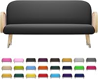 Vista 25 de MoNiBloom Funda para futón de tamaño Queen, elástica, sin brazos, funda para sofá sin brazos, protector de muebles, duradera y lavable, con Cereza