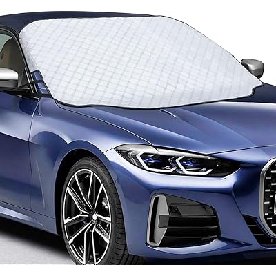 Favoto 車用 サンシェード フロント 遮光 UVカット 日焼け対策 遮熱 強風対策 防水 防風 取付簡単 霜よけ 日よけ オールシーズン対応 ほぼ全車種に …