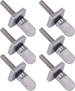 Dioche 6 Pcs Fin Screw M4 Thread 316 Stainless Steel Strong Rust Resistance Thumb Fin Screw for Surfboard Longboards Veneers