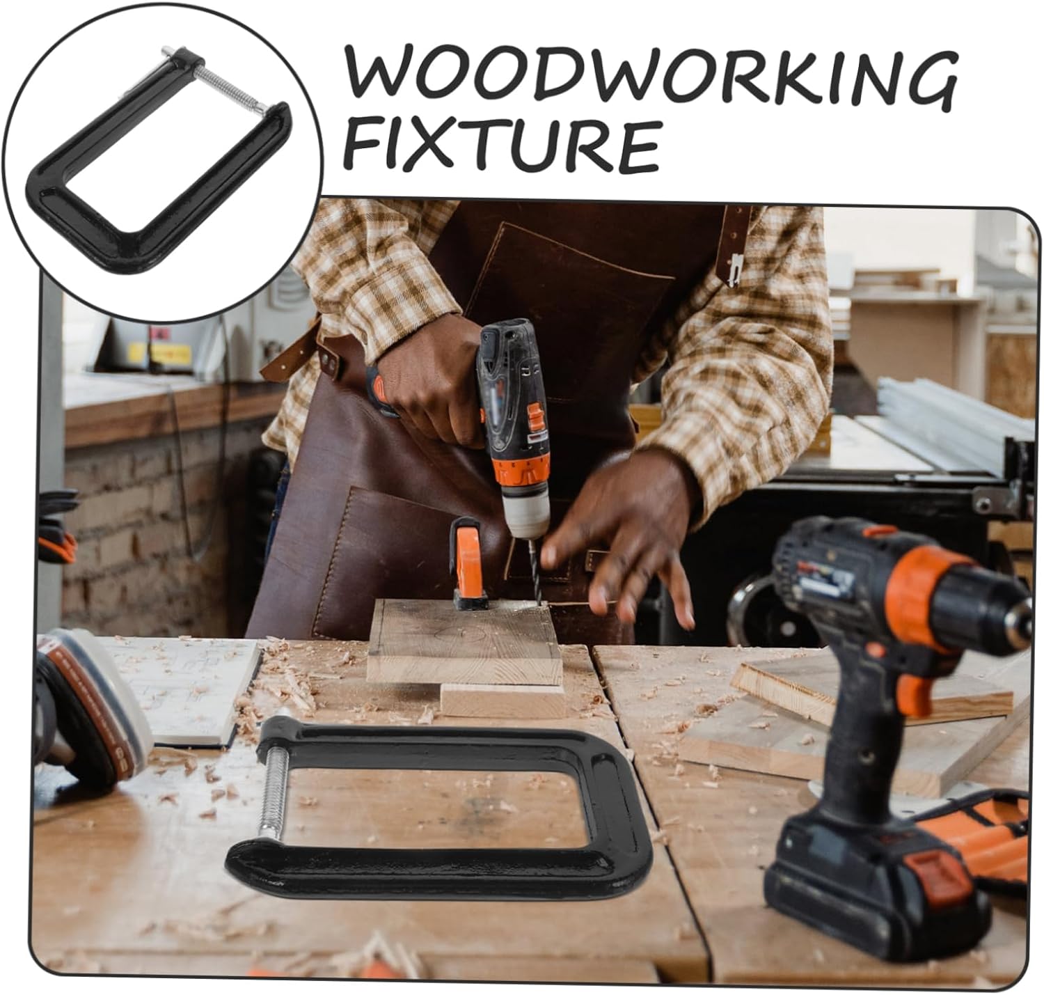 Clamp Desk Mounting Clamp Heavy Duty Accessory for Woodworking Mechanical Projects Versatile Secure Grip for Workpieces