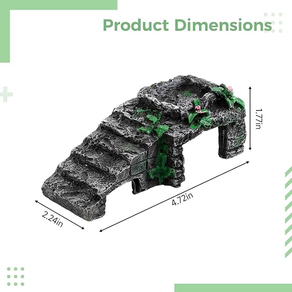 Resin Platform for Reptiles, Habitat, Easy Clean Basking Spot
