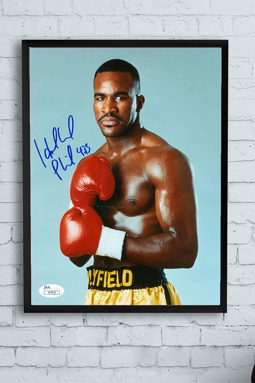 Postermanya (pster10950) Evander Holyfield Dövüş Çerçeveli Tablo (30 X 40cm)