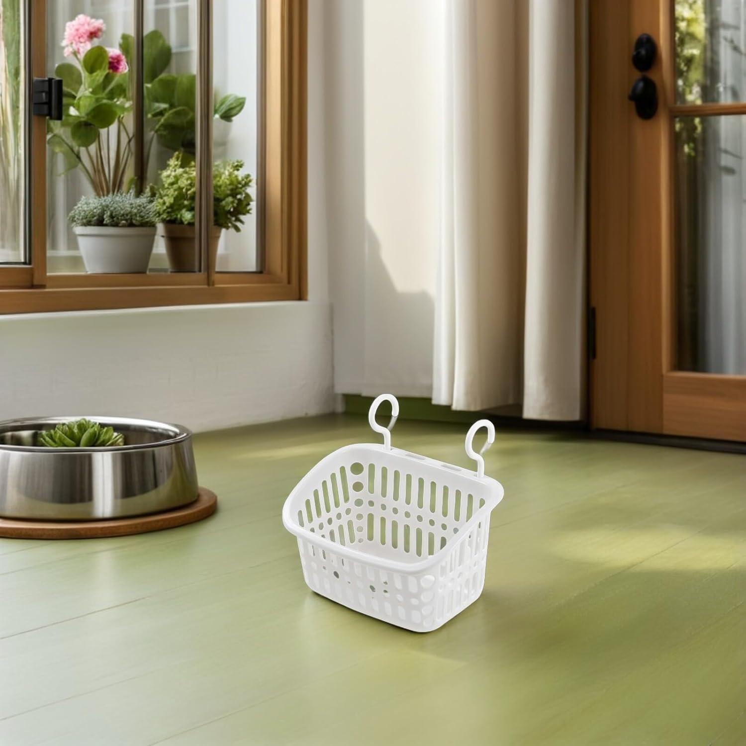 Hamster Hanging Basket Bed 4pcs Large Rectangular Gray White Pet Cage Accessories Small Animal Hammock Sleep and Play for Hamsters Rats Ferrets