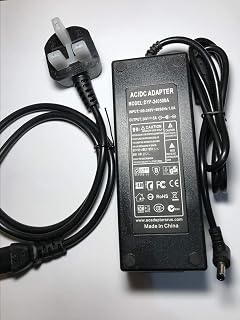 UK Plug 24V 5A 5000mA AC-DC Switching Adaptor Power Supply 5.5mm x 2.1mm / 2.5mm