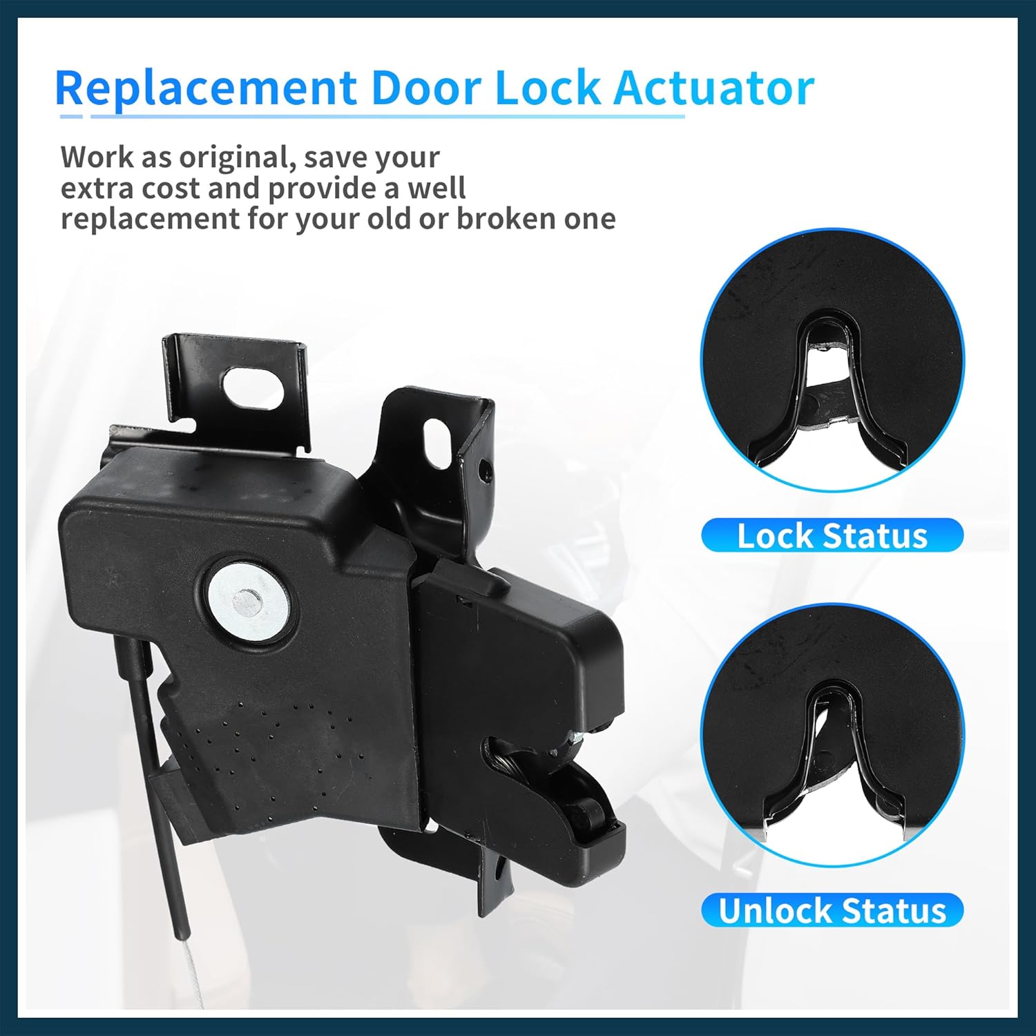Rear Liftgate Door Lock Actuator for Ford for Mustang 2010-2014 Plastic and Metal Replacement | Rear Side Tailgate Latch Motor 1 Pcs