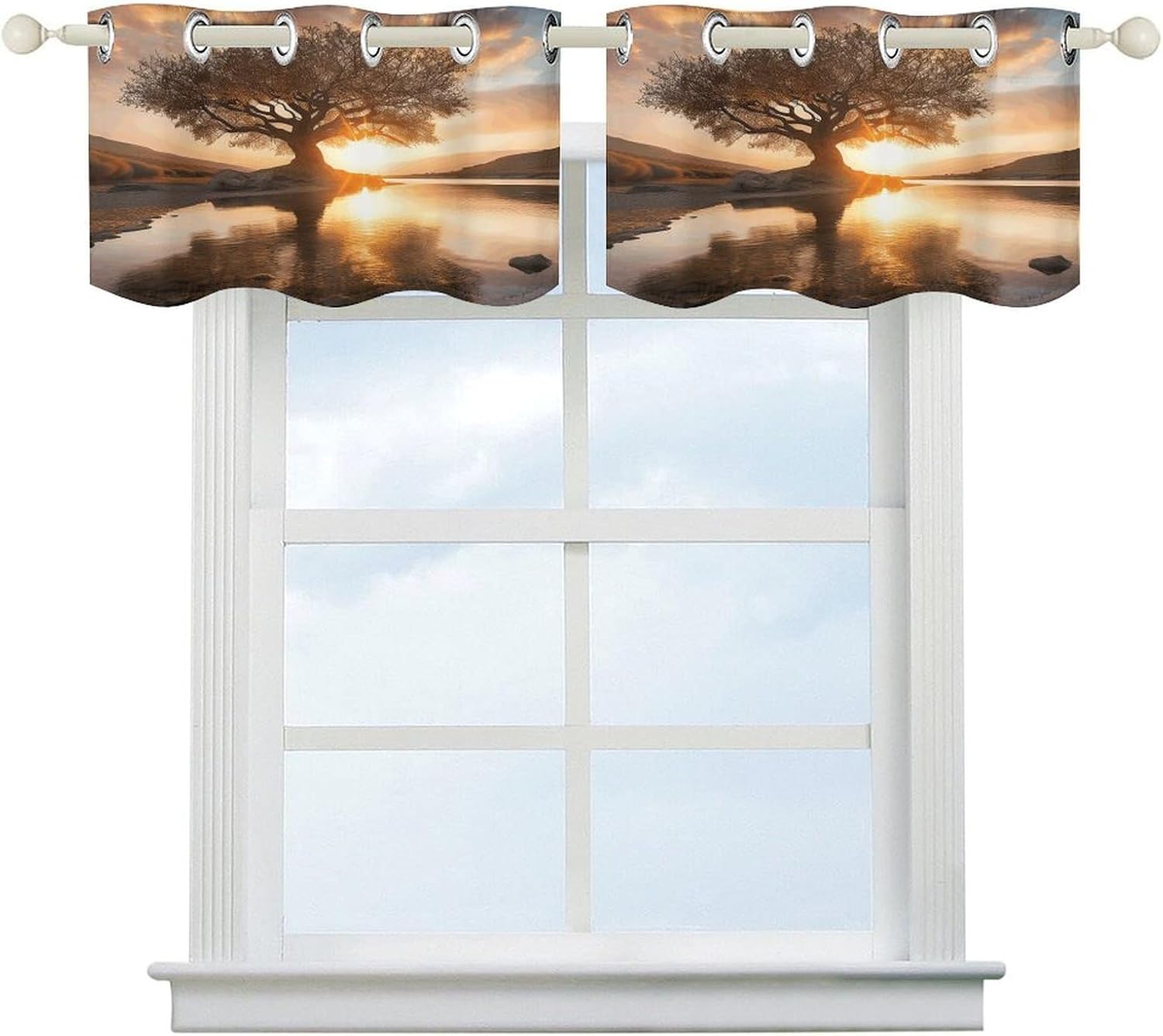 an Old Tree Short Curtain Blackout Valance