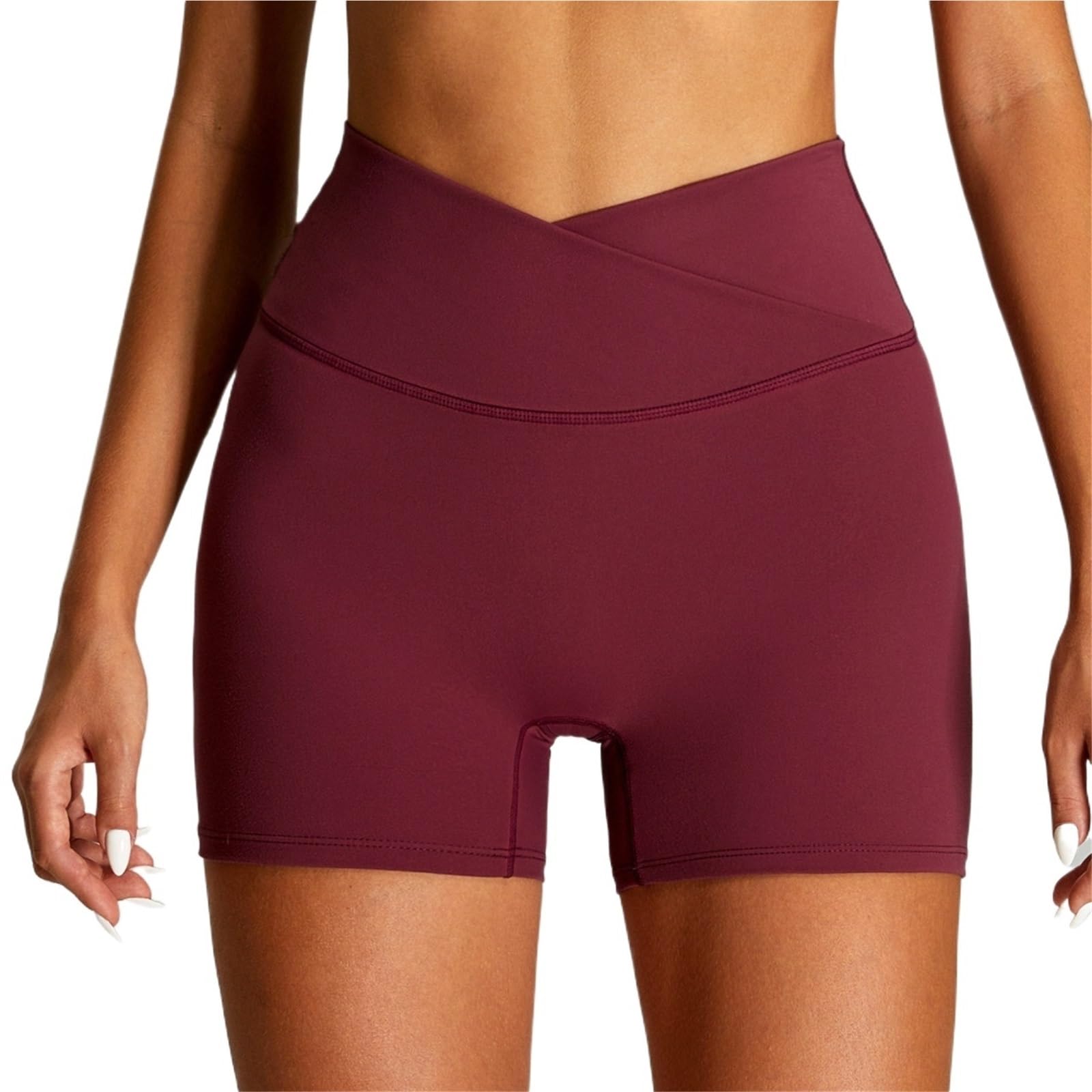 Yoga Pantalones Cortos Pantalones Cortos de Yoga Cintura Alta for Mujer, Pantalones Ajustados for Correr, Secado rápido, Deportes, Fitness, cómodos y a la Moda