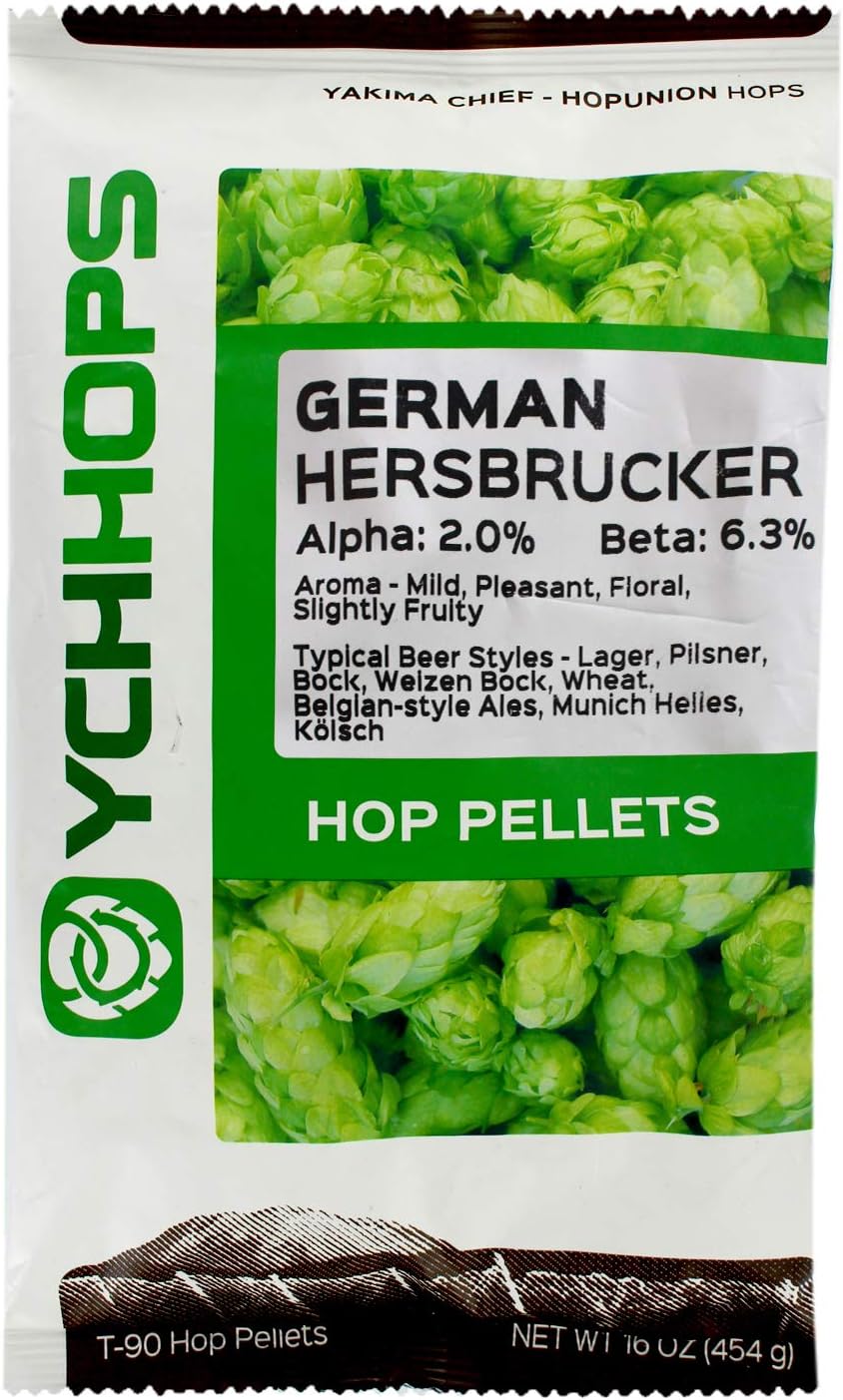 2041B - German Hersbrucker Hop Pellets 1 lb