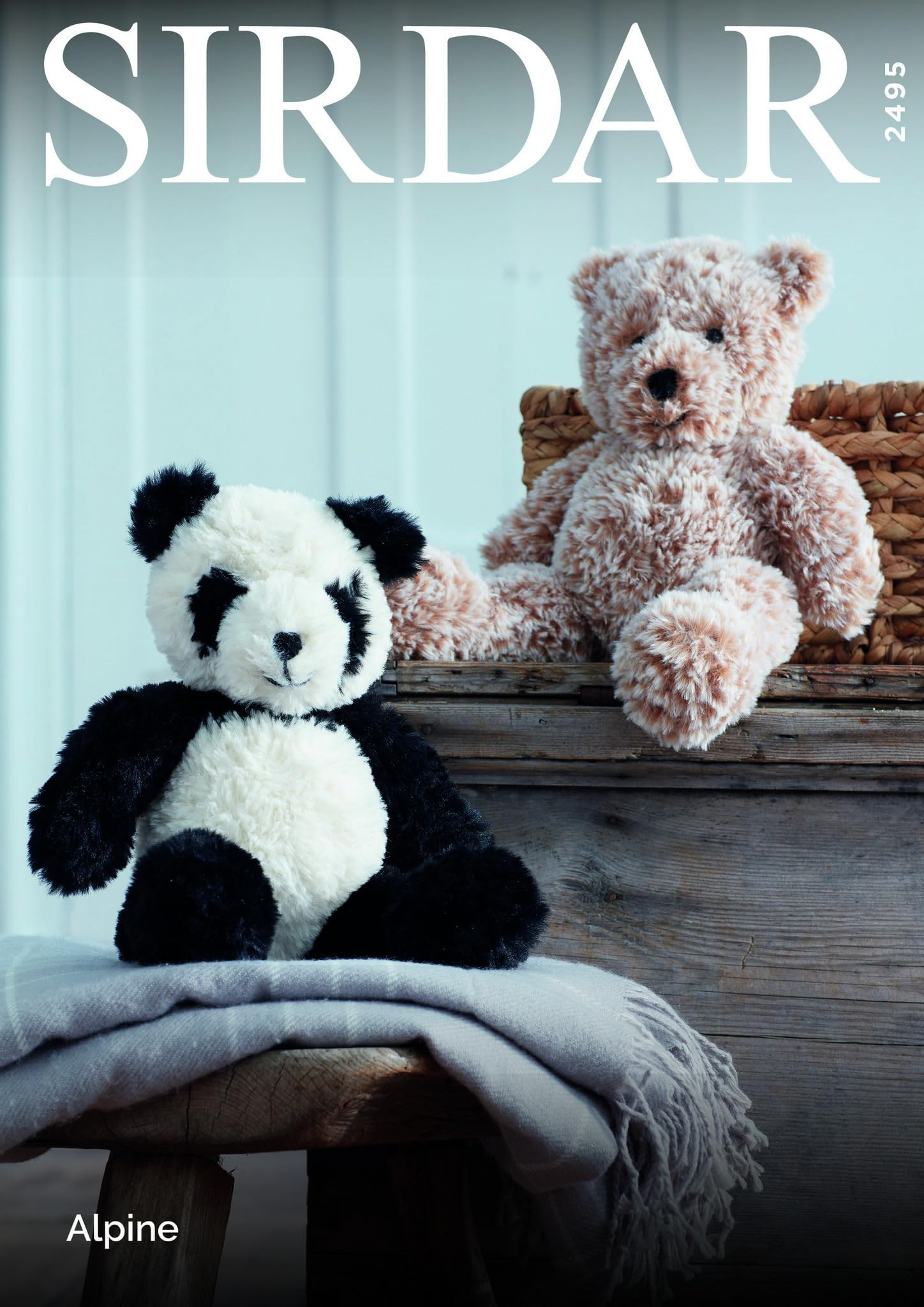 Sirdar Polar, Panther Knitting Pattern 2495 Panda And Teddy Bear