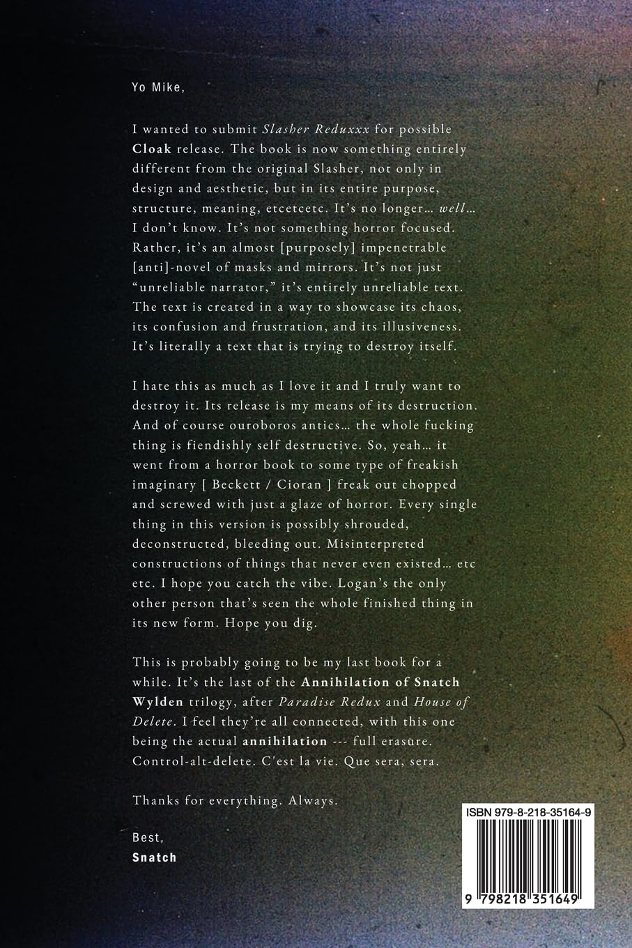 Slasher Reduxxx      Paperback – February 22, 2024