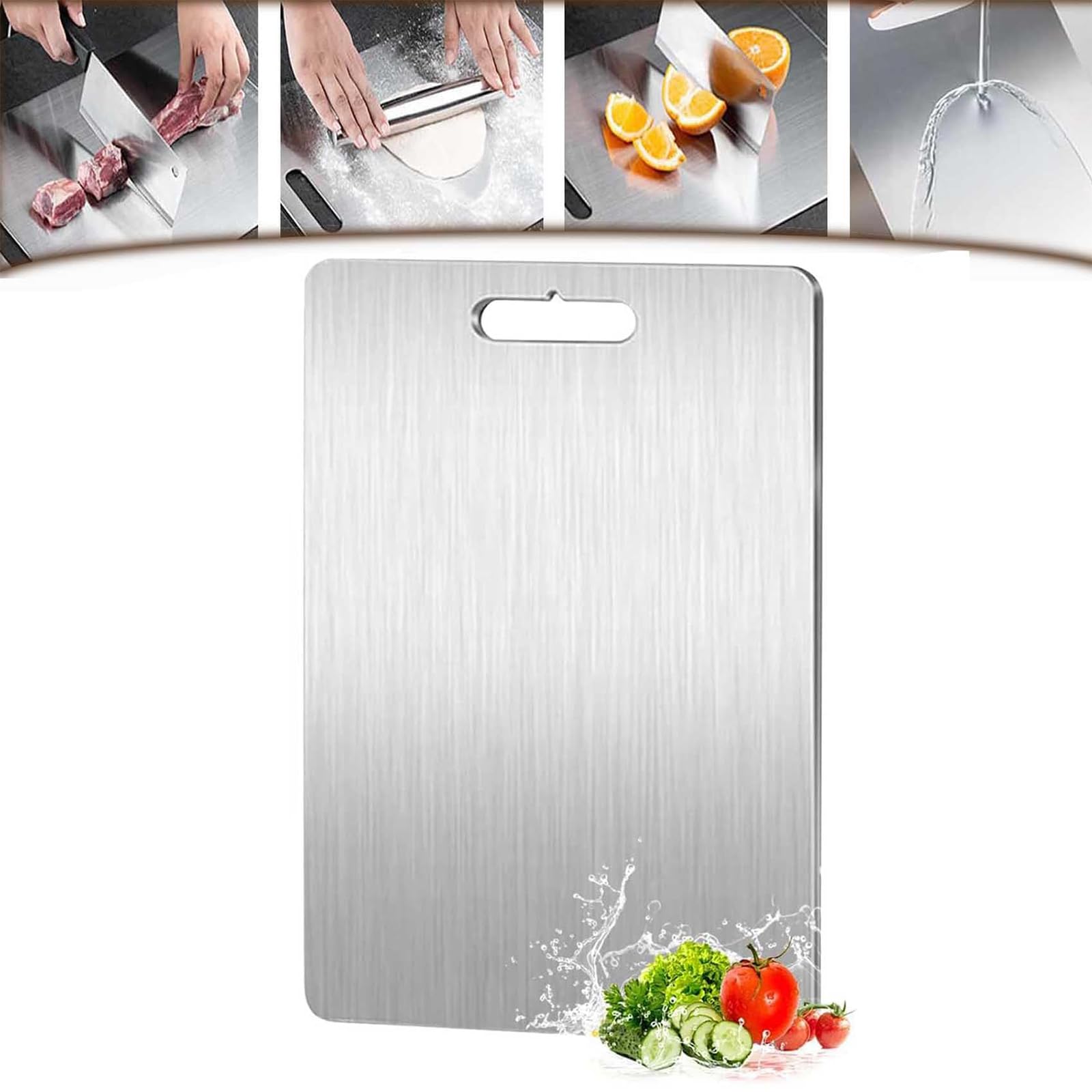 PremDouble Face Planche à découper – Qualité MCal, et facile à nettoyer, idéale pour une utilisation en cuisine avec des légumes et de la viande, parfaite pour les chefs et les cuisiniers à domicile