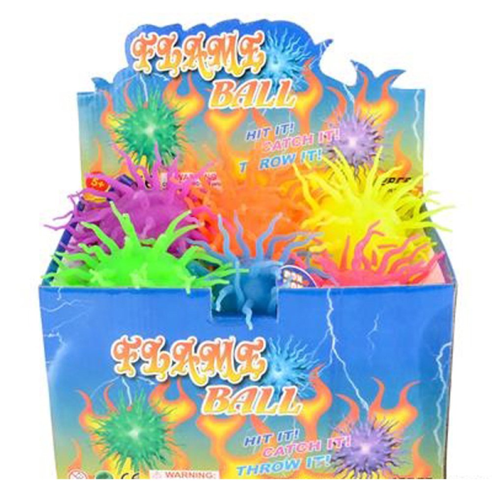 6" Light-Up Lightning Ball, Multicolored. One dozen.