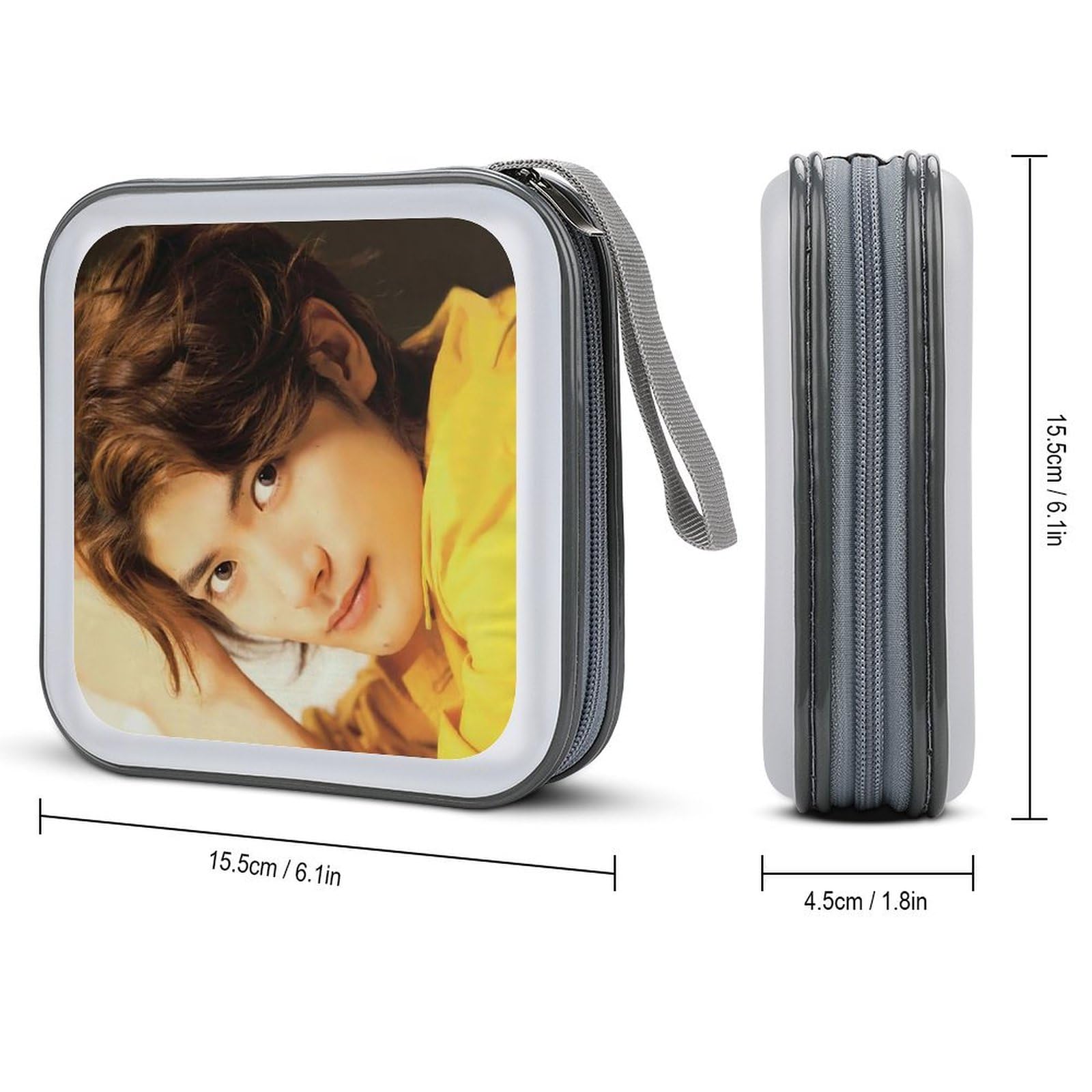 セピア色 モノクロ 三浦春馬 CD入れ DVDケース デザインポーチ 小物収納