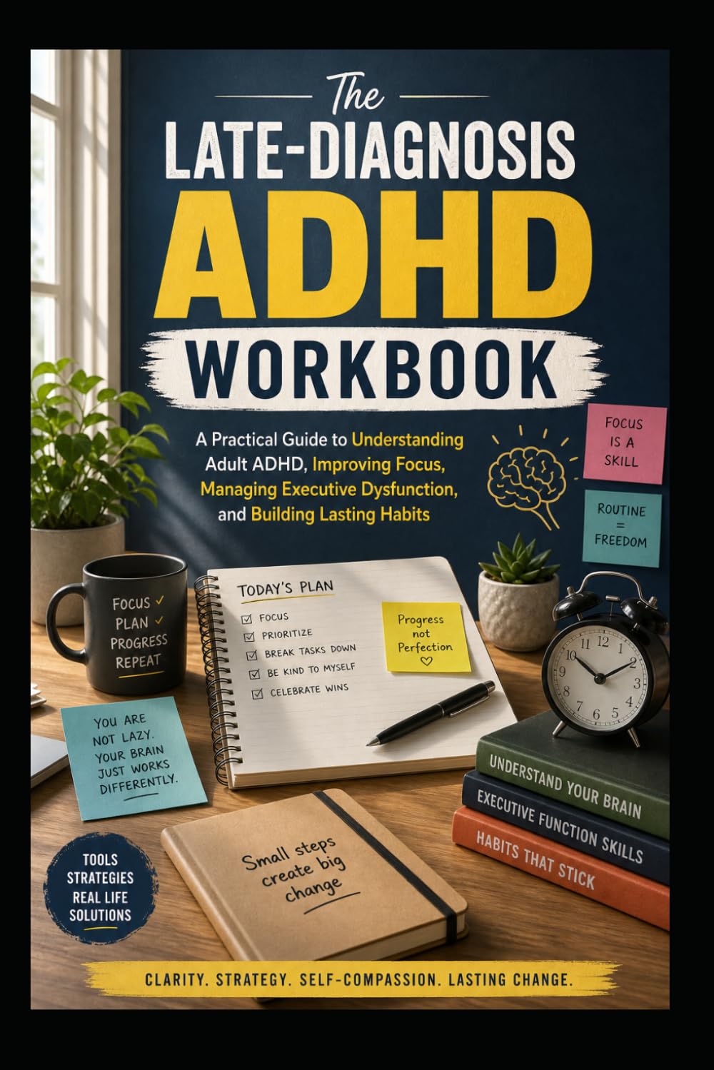 The Late-Diagnosis ADHD Workbook: A Practical Guide to Understanding Adult ADHD, Improving Focus, Managing Executive Dysfunction, and Building Lasting Habits