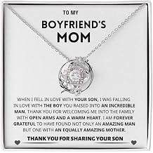 To My Boyfriends Mom Necklace, Gifts From Girlfriend, Gift For Boyfriends Mom, Mother in law gifts, Gift For Future Mother-in-Law, Present for Mothers Day, Birthday and Christmas