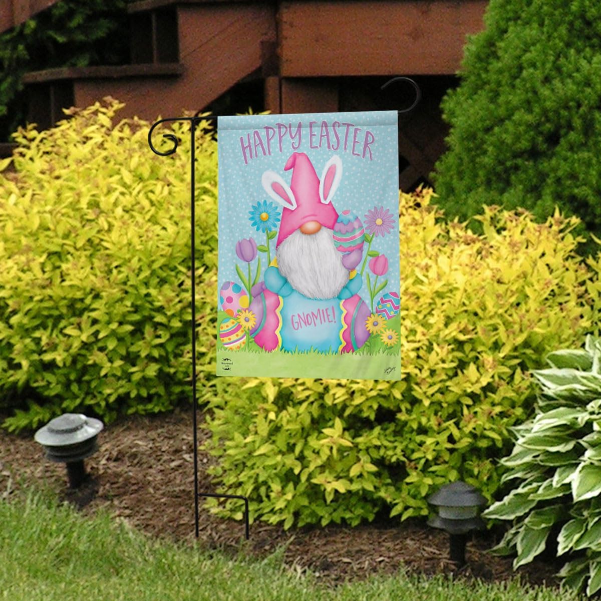 Easter Egg Gnome Garden Flag 18" x 12.5" Briarwood Lane