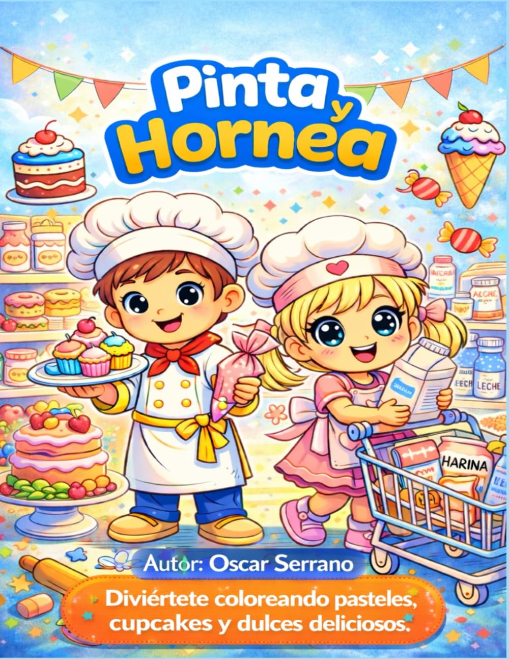 Pinta y Hornea: Colores y formas para aprender jugando: un viaje creativo para pequeñas manos y grandes aprendizajes.