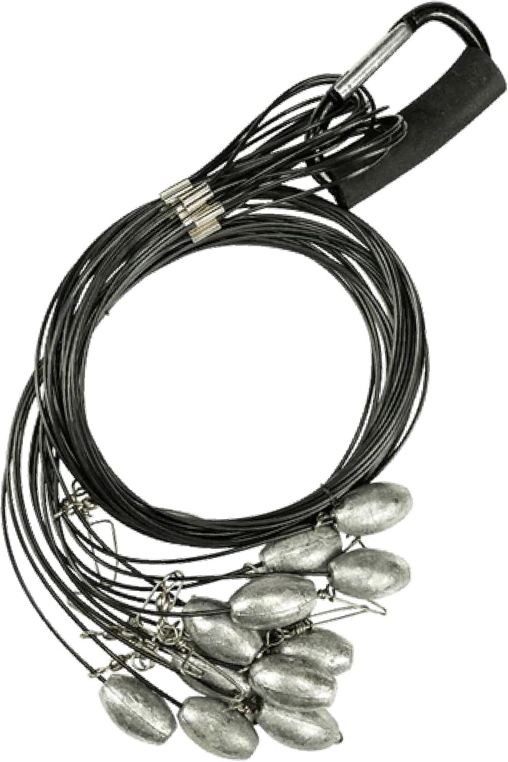 Avery GHG QuickRig Texas Rig Decoy Anchor System with 400 lb Mono Line, Floating Carabiner & Duck Egg Weights for Waterfowl Hunting