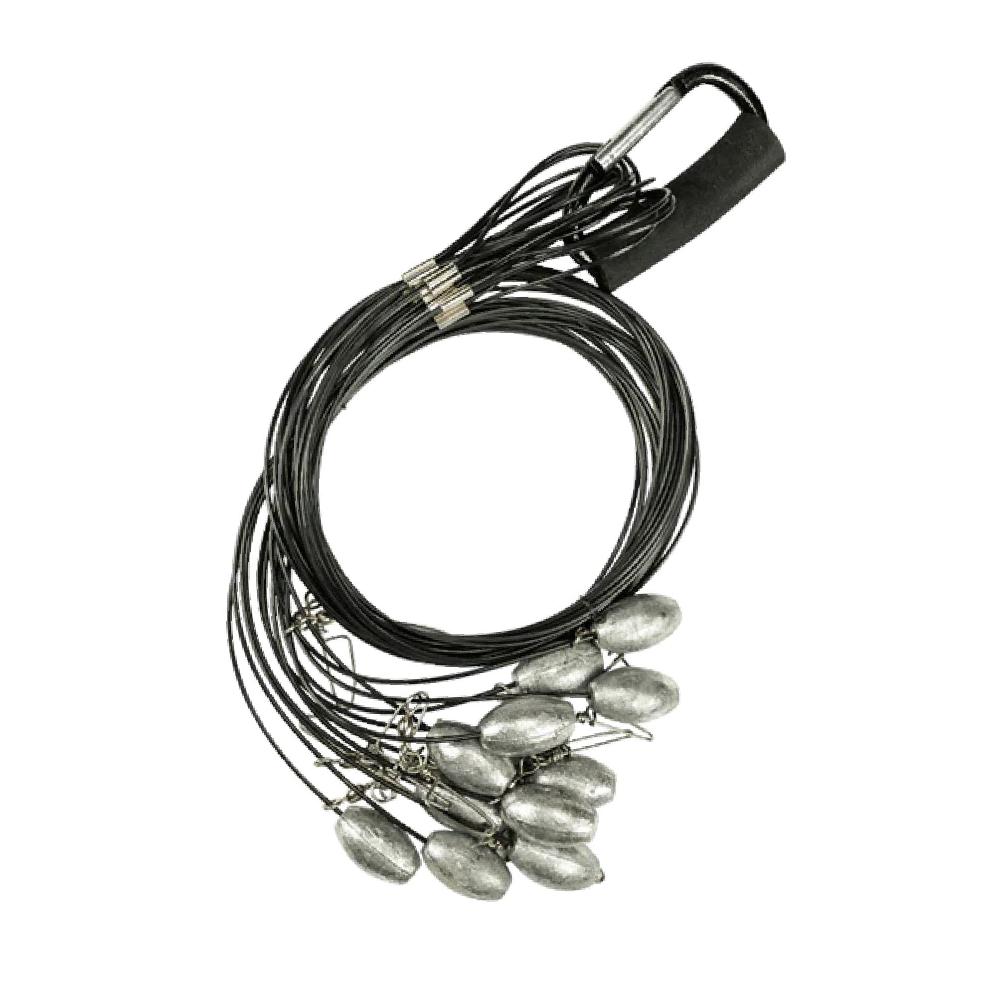 Avery GHG QuickRig Texas Rig Decoy Anchor System with 400 lb Mono Line, Floating Carabiner & Duck Egg Weights for Waterfowl Hunting, 4oz-30