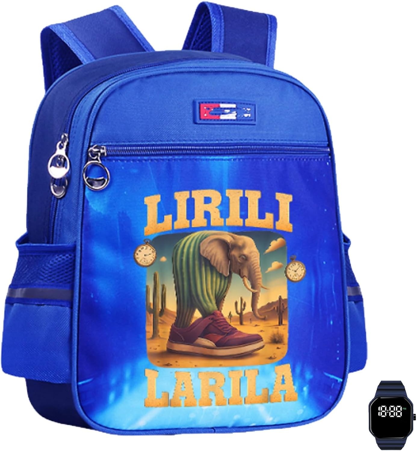 Trousse De Maquillage / Scolaire 'Brainrot Meme' Tralalero-Tralala - 22x12x5 Cm - Design Italien, Motif Tendance
