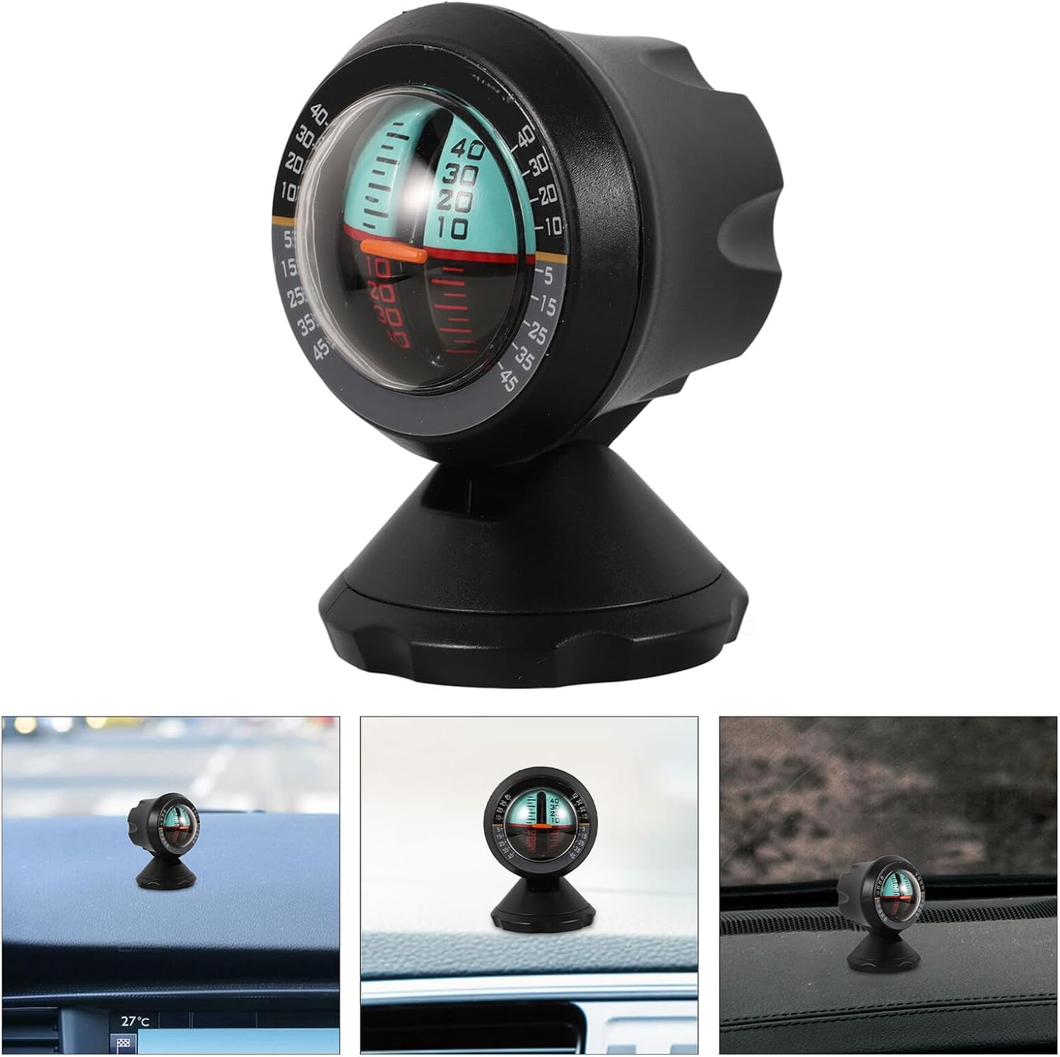 GANAZONO Vehicle Dashboard Compass Ball with Suction Cups for Car and Camping, Portable Automotive Navigation Compass for Outdoor Travel and Hiking