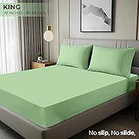 Vista 2 de Utopia Bedding Sábana bajera tamaño King – Sábana inferior – Bolsillo profundo – Microfibra suave – Resistente al encogimiento y a la decoloración