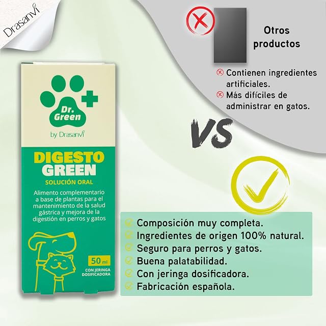 Foto 6 de 7 de Salud Gastrica Perro y Gato Digestogreen en Solucion Oral 50ml Drasanvi
