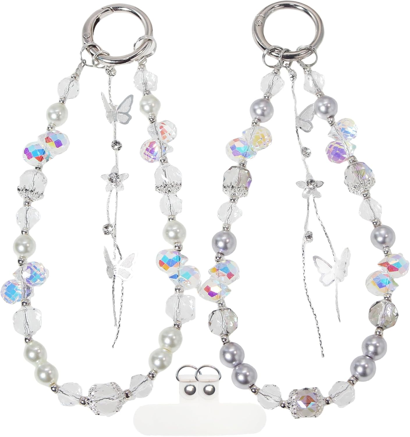 Amazon.com: ANROFA Beaded Phone Wrist Strap,Crystal Keychain