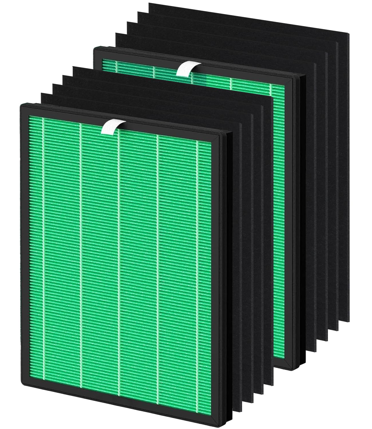 Air Purifier Filter Replacement Kit: 2 filtros HEPA Green True y 8 filtros de carbono activados, compatible con AP-1019C-FP