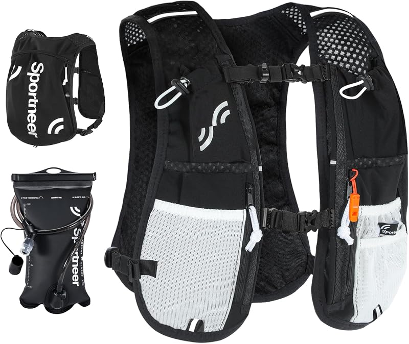 Hydration Backpack: Lightweight Water Pack with 1.5L Bladder, Hydro Water Daypack for Running Hiking Biking Cycling for Women Men