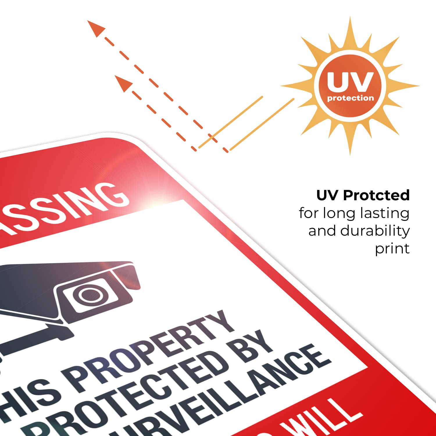 Minnesota This Property is Protected by Video Surveillance Trespassers Sign, 18x24 Inches, Rust Free .063 Aluminum, Fade Resistant, Made in USA