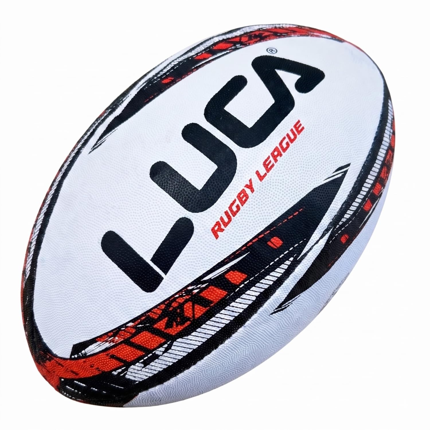 LUCA Rugby Ball Sizes 3, 4 &amp; 5 Hand Stitched Super Grip 3-Ply Construction
