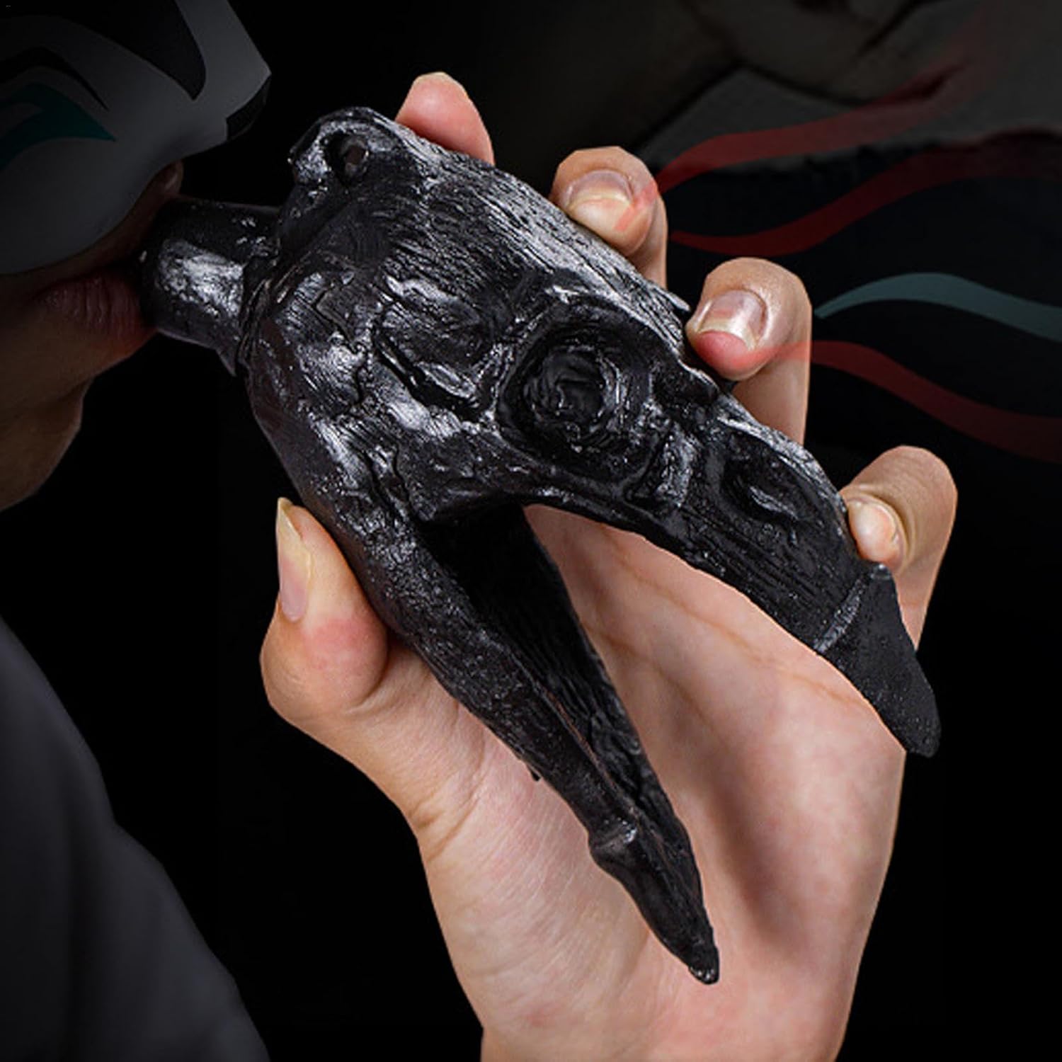 Real Screaming Aztec Death Whistle, Crow's Mouth Design Whistle, Aztec War Whistle, Halloween Prank Ornament, Weird Sound Whistle, Eerie Halloween Decor, Creepy Sound Effects Prop