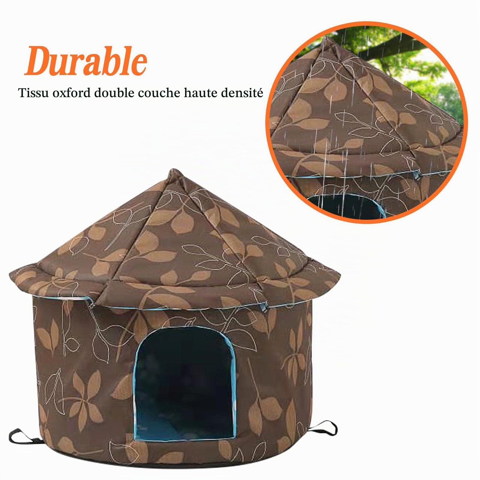 Niche pour Chat Exterieur Isolée Hiver - Chenil Chien | Chauffante Isolée Grotte Abri Petit Etanche Chats et Chiens Errants